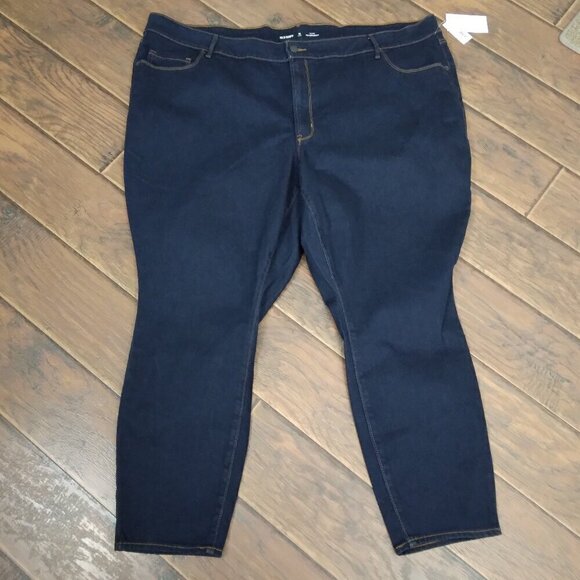 Old Navy | NWT Mid-Rise Pop Icon Skinny Jean Dark Wash | Plus Size 28 Short - Picture 3 of 10